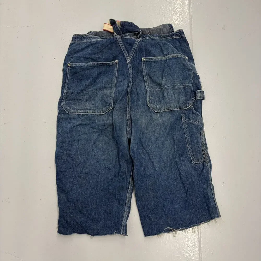 Vintage 50s The Big Ace Dark Wash Denim Overalls 31x14
